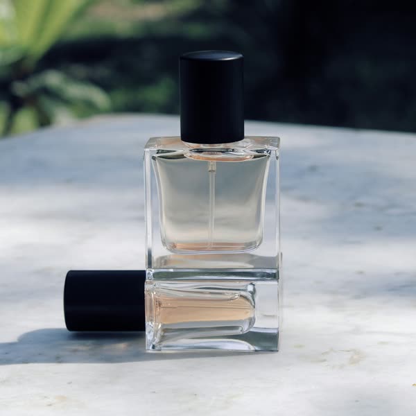 Perfume bottle: the front photo it was made from